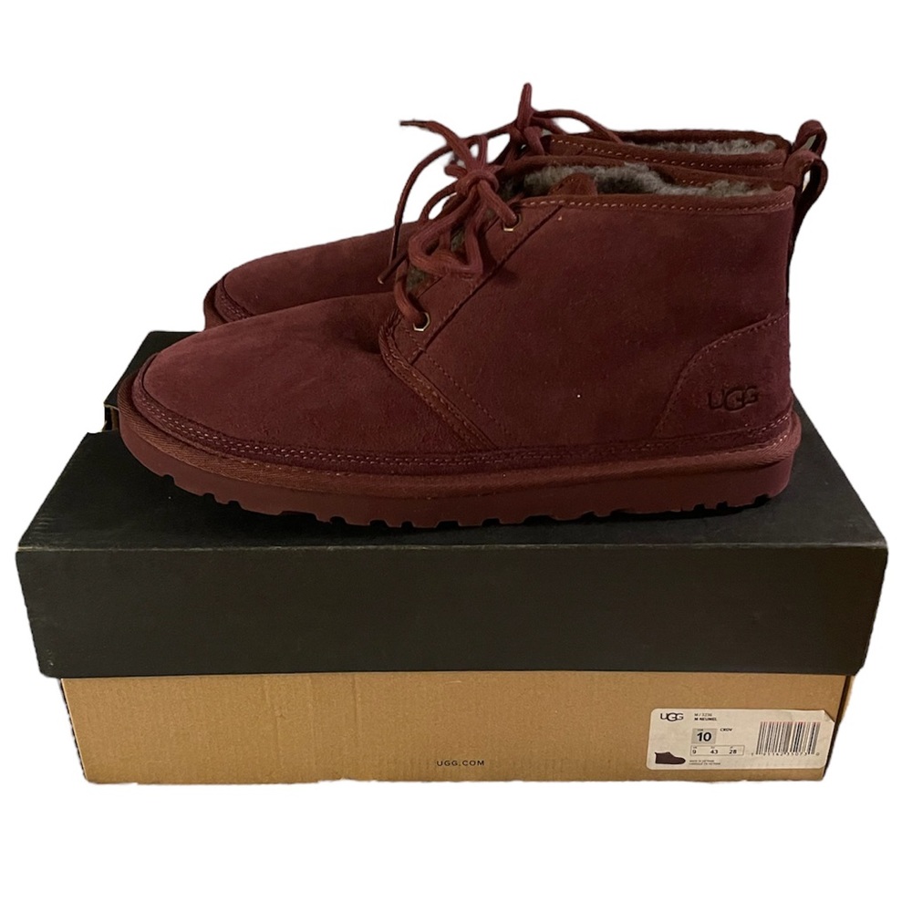 Ugg Maroon Neumal Chukka Boot Size 10